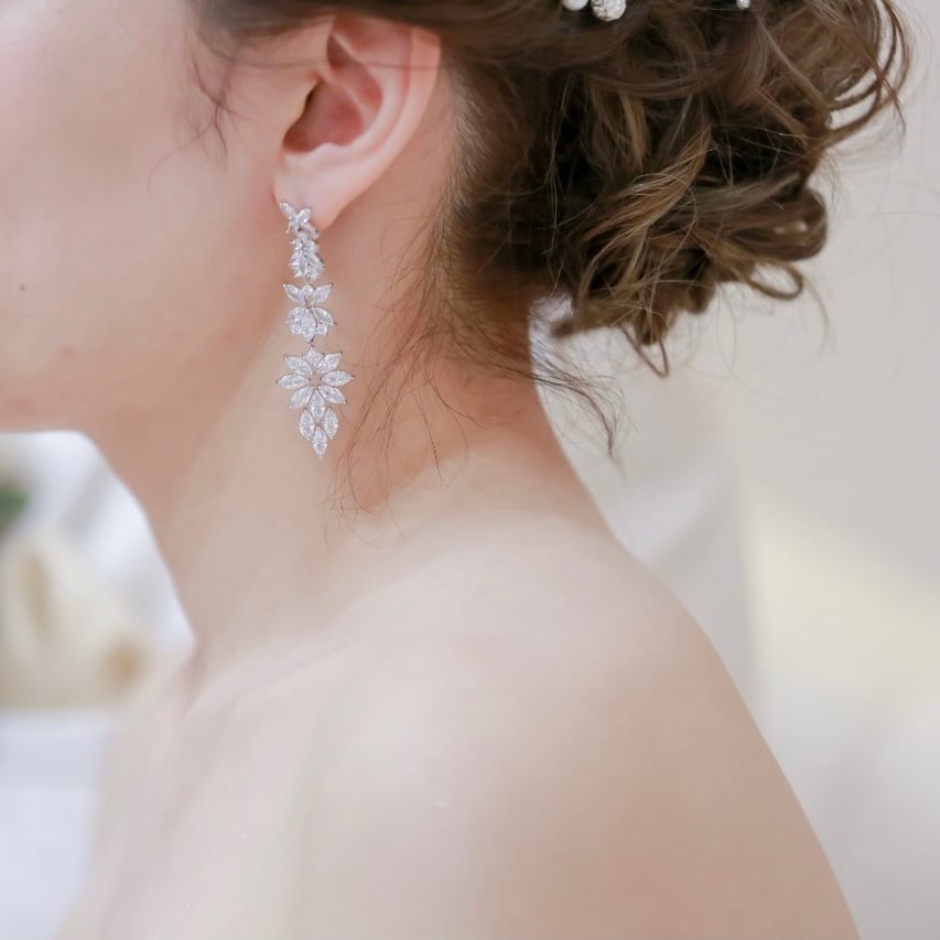ZP-41】キュービックジルコニア ピアス | BRIDE ME