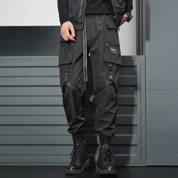 タクティカルストラップ 多機能カーゴジョガーパンツ(ruf_02804)