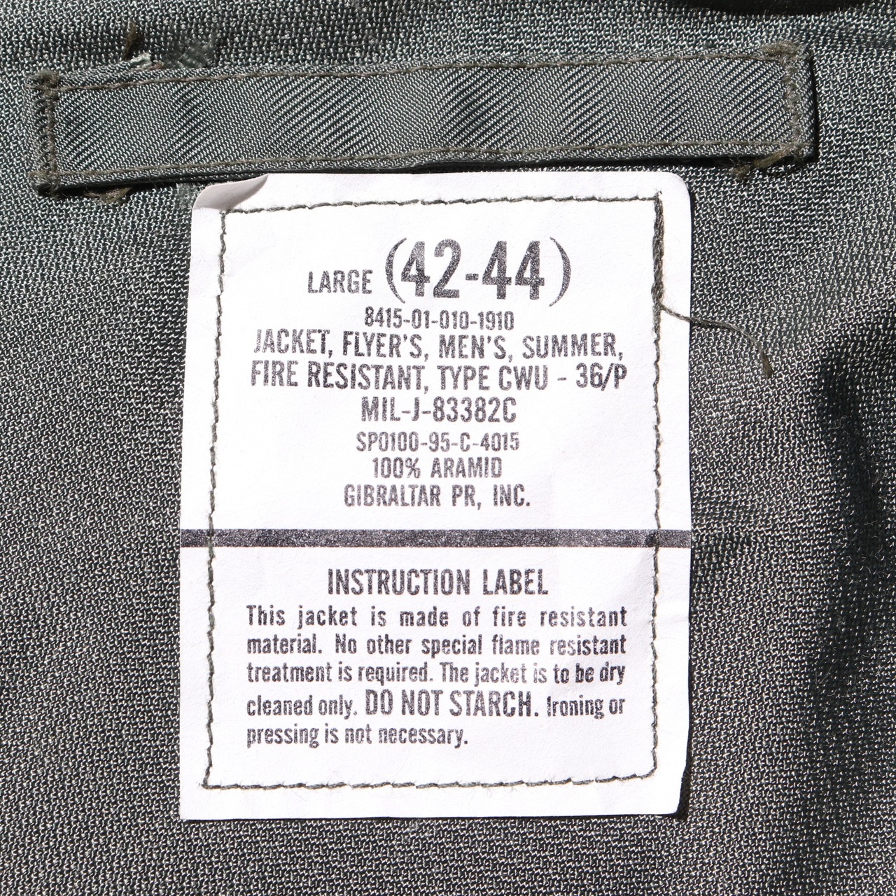 Deadstock L CWU-36/P 米軍実物 95年 アラミド フライトジャケット