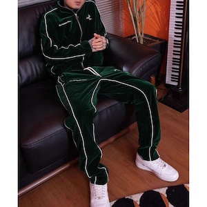 TGF Sleeve Line Velvet Jacket