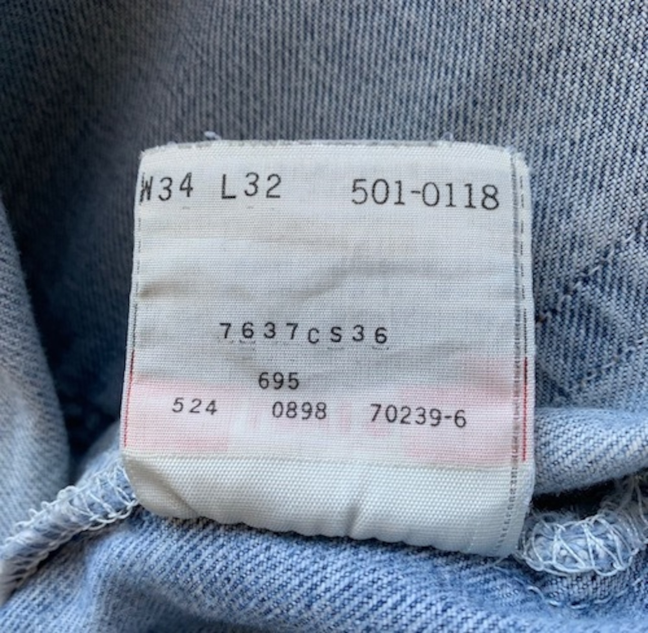 M-195 リーバイス Levis501レギュラー古着 1998年米国製刻印524  W86cm(ぐるり)L66cm(股下)#copri