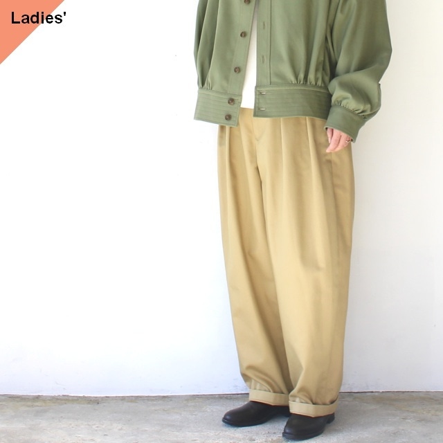 FANTASTICDAYS T/Cベルテッドワイドトラウザー　（Beige）