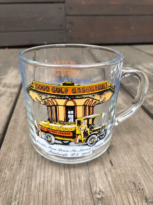 Gulf Oil Collectors Series Glass ''Drive In''Mug/ガルフ オイル コレクションシリーズ マグカップ グラス ドライブイン