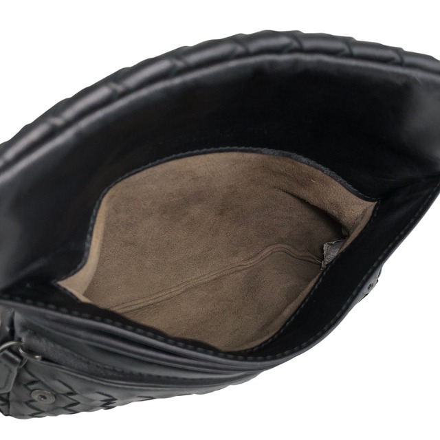 Bottega Veneta ボッテガ・ヴェネタ ショルダーバッグ ブラック イントレチャート レザー チェーン vintage ヴィンテージ オールド 37ps5x