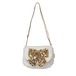 X596:Sequin Bow Fluffy Bag-WHITE
