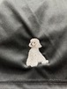 Dog embroidery comfortable shorts［Poodle(White)］