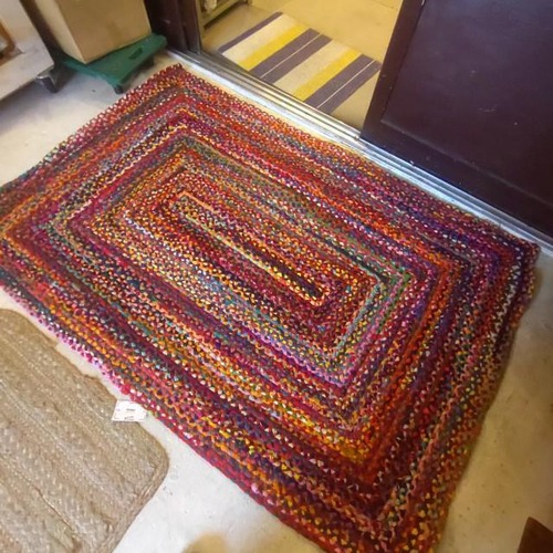 TOPANGA Homefurnishing　リサイクルカラフルウィービングラグマット　120×180cm