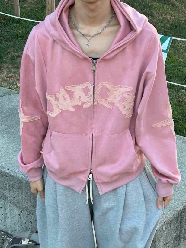 ストリートパーカー（ピンク） el1195 | elev fashion store