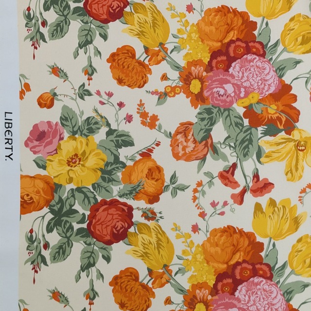 ◆輸入　リバティ　LIBERTY　タナローン　Magical Cascade X　マジカル・カスケード　ビタミンカラー　約130×50cm