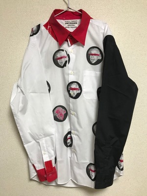 UNFINISHEDアインシュタイン総柄シャツ