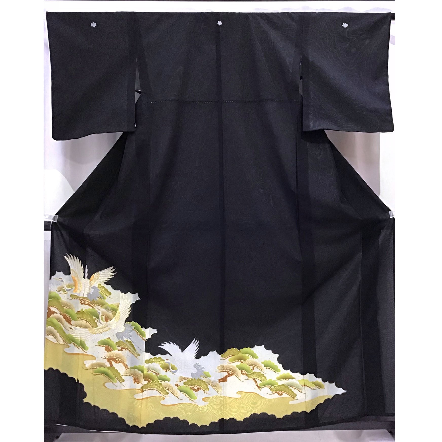 着物・黒留袖・絽・五つ紋・夏用・黒地・No.200701-1120・梱包サイズ60