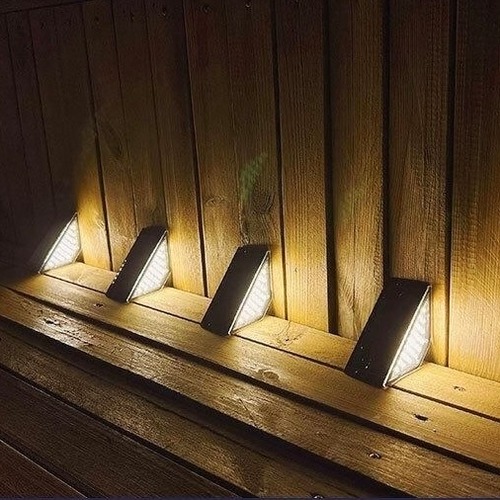 照明 ソーラーステップライト 10個セット 屋外 フェンス 雰囲気照明 フェンスライト 防水 階段ライト 中庭 手すり ガーデニング 玄関 庭