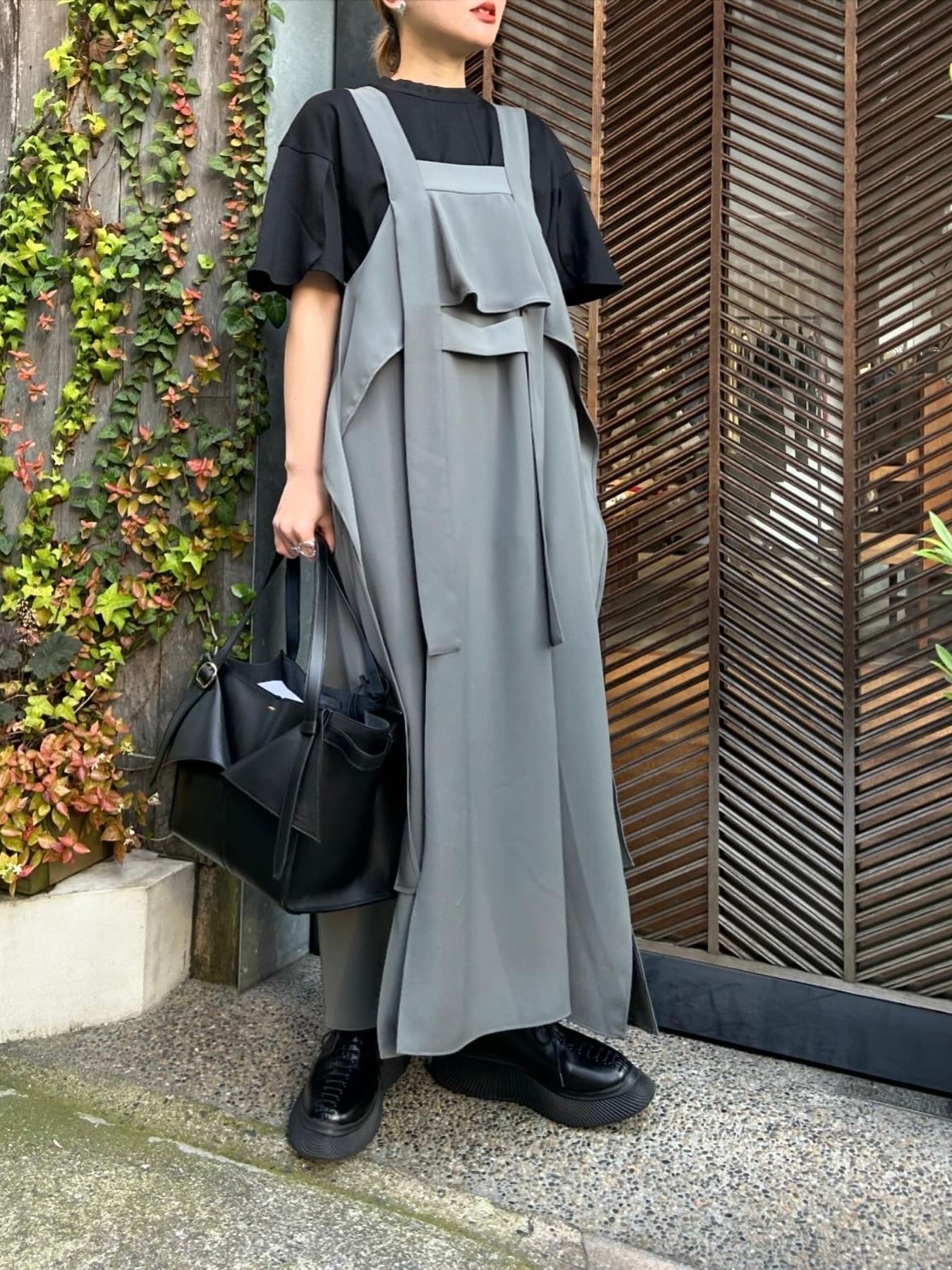 24SS】ENFOLD エンフォルド / FLARE SLIT JUMPER-SKIRT | TRENT  