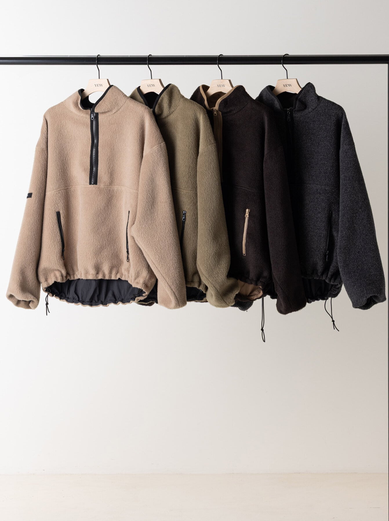 予約商品】YENN/シャギーハーフジップジャケット | 20ｰtwentyｰ