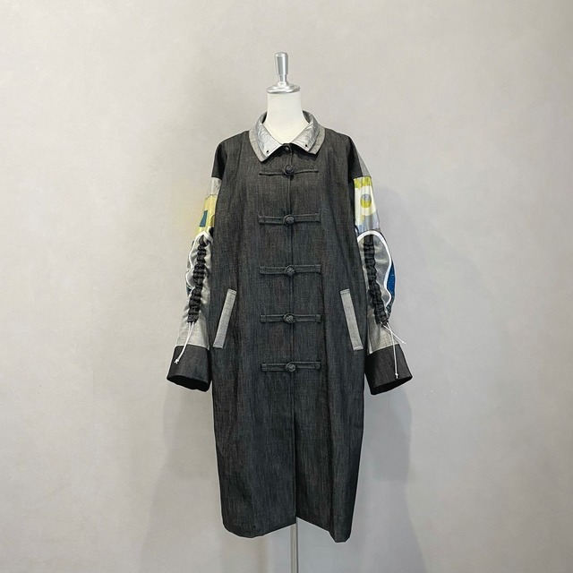 武装 Chinese COAT / BK DENIM【Lau made in japan】