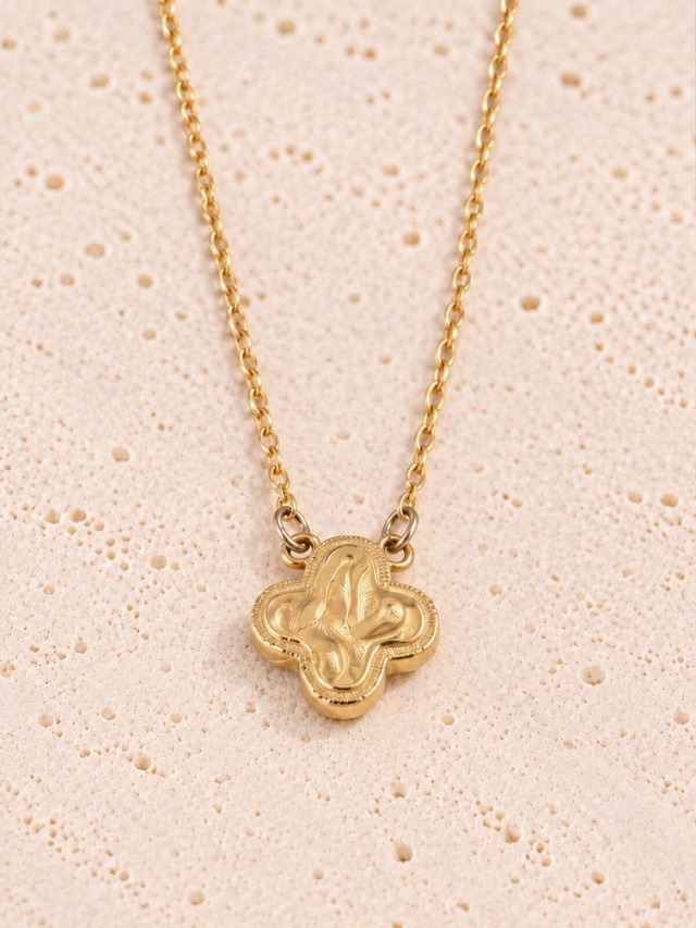 316L hawaiian trebol necklace  #n79