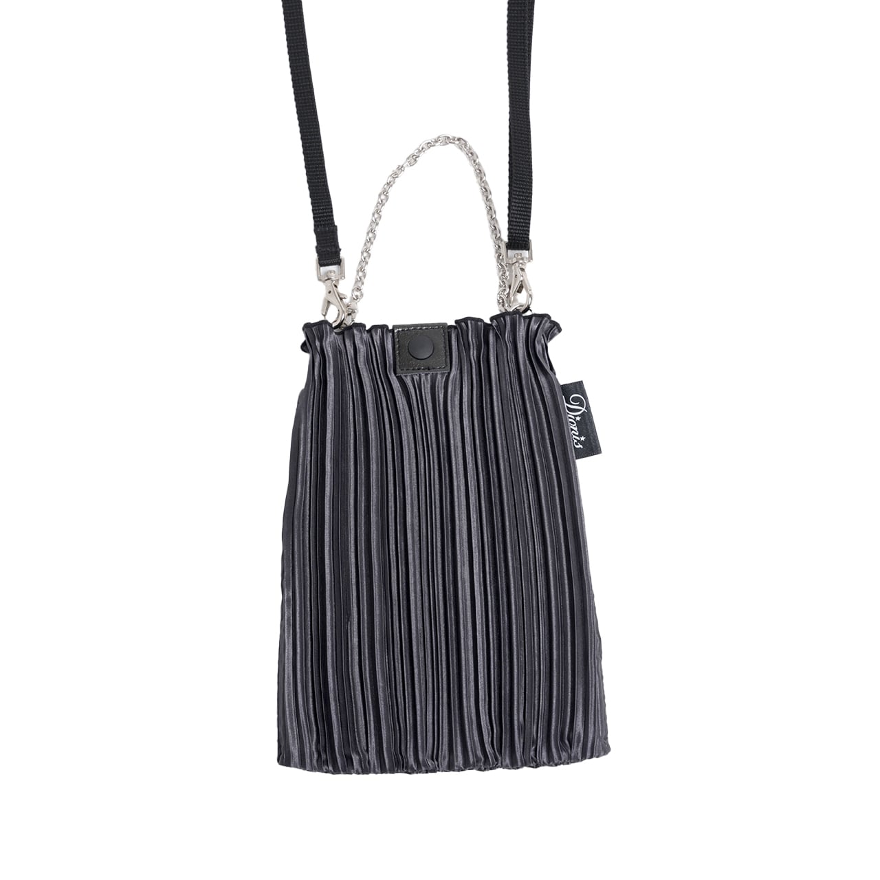 カラフルプリーツ2WAYミニショルダー&チャーム M(DSP-894+DCA-817)#450ブラック