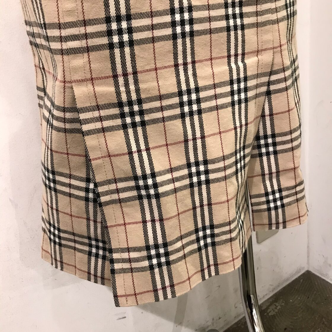 Burberry/バーバリー/skirt/スカート/ノバチェック柄/ベージュ/台形  