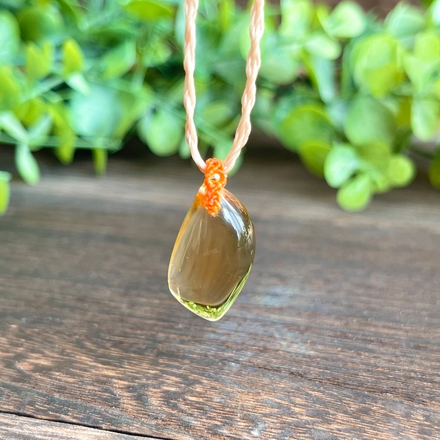 シトリン（マクラメネックレス/天然石アクセサリー）