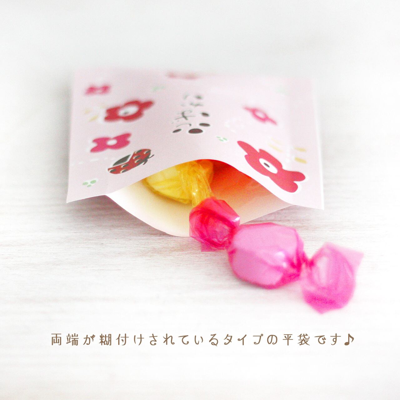 幸運のてんとう虫 ラッピング袋SET 〜 mitsu 〜 [M8-2] | ほっこり筆