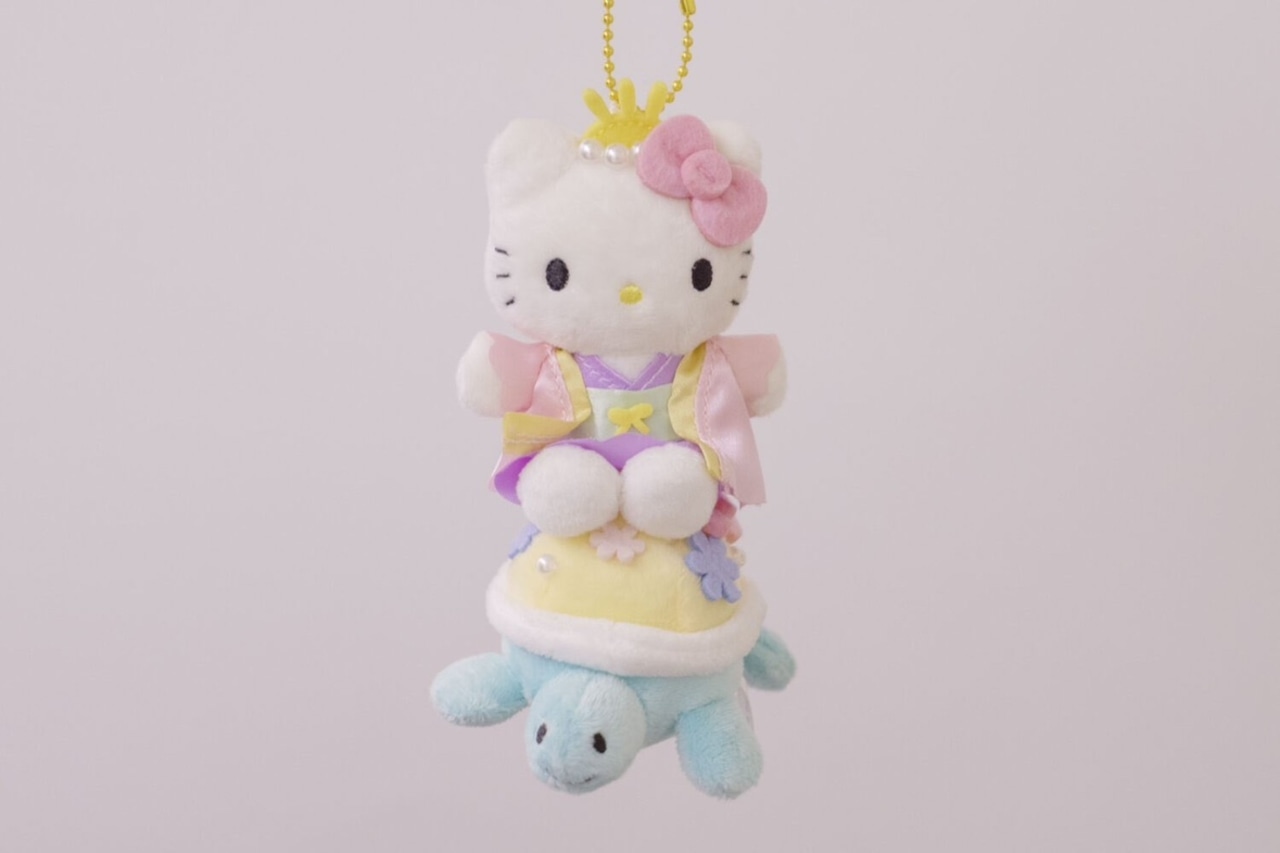 ハローキティスマイル カメといっしょマスコット