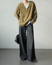 Long sleeve hooded pullover Sweater T20126