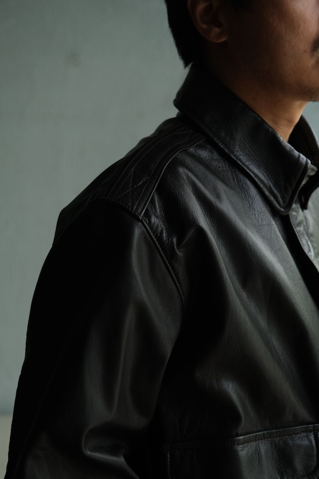 90's "L.L.BEAN" A-2 type leather jacket