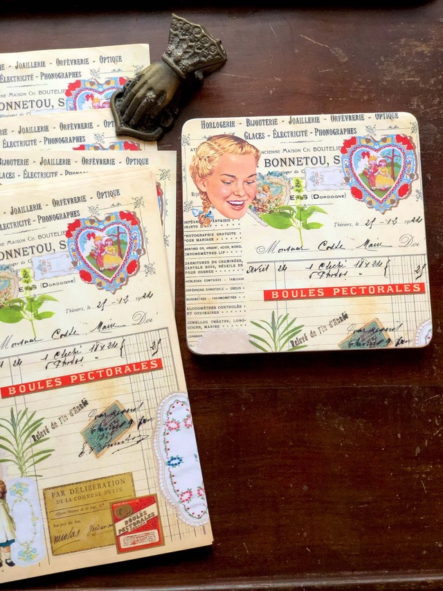 Mic Moc　コラージュペーパーキット　18枚入り　Vintage Doilies　CP005【Mic Moc（ミックモック）】[MIC-35p]