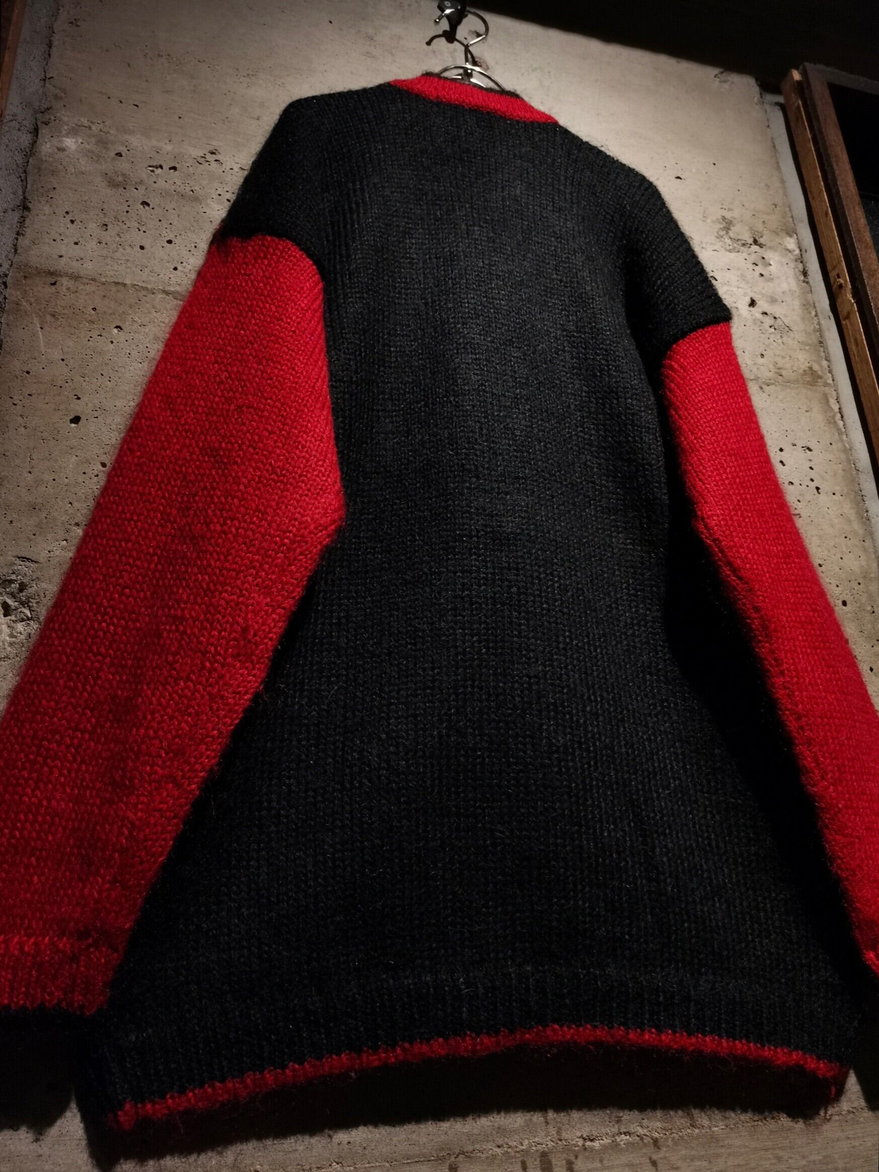 Caka】Beautiful Luxury Pattern Vintage Mohair Mix Cardigan