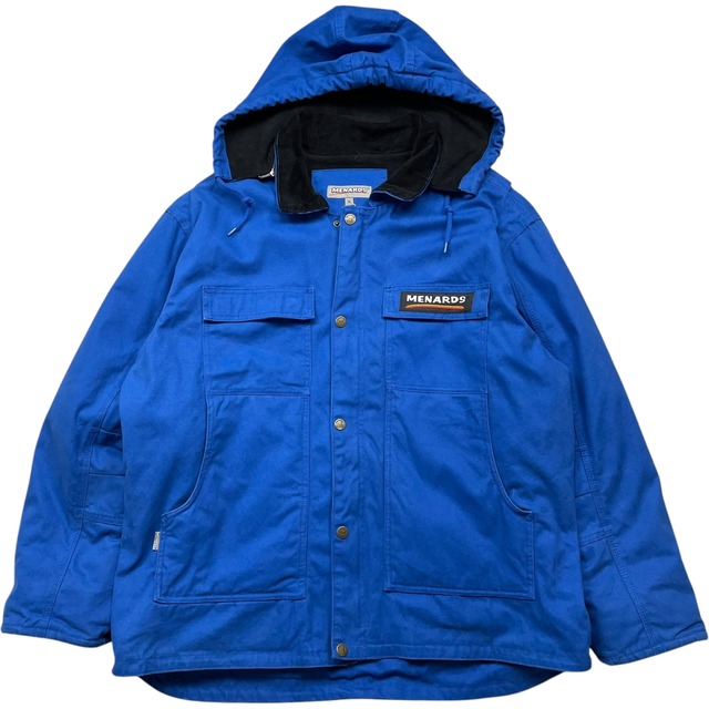 《XL》 MENARDS ダックジャケット カバーオール フード着脱可能 ブルー no.5232