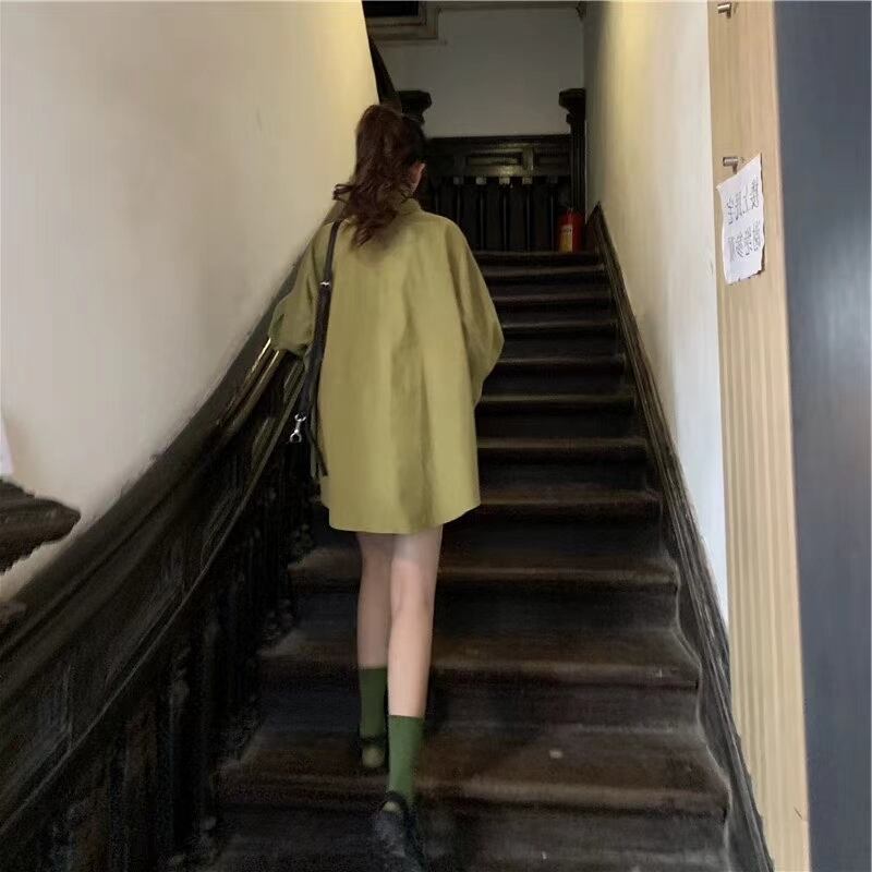 ポケット付き　カラーシャツチュニック　AJ22263-B08