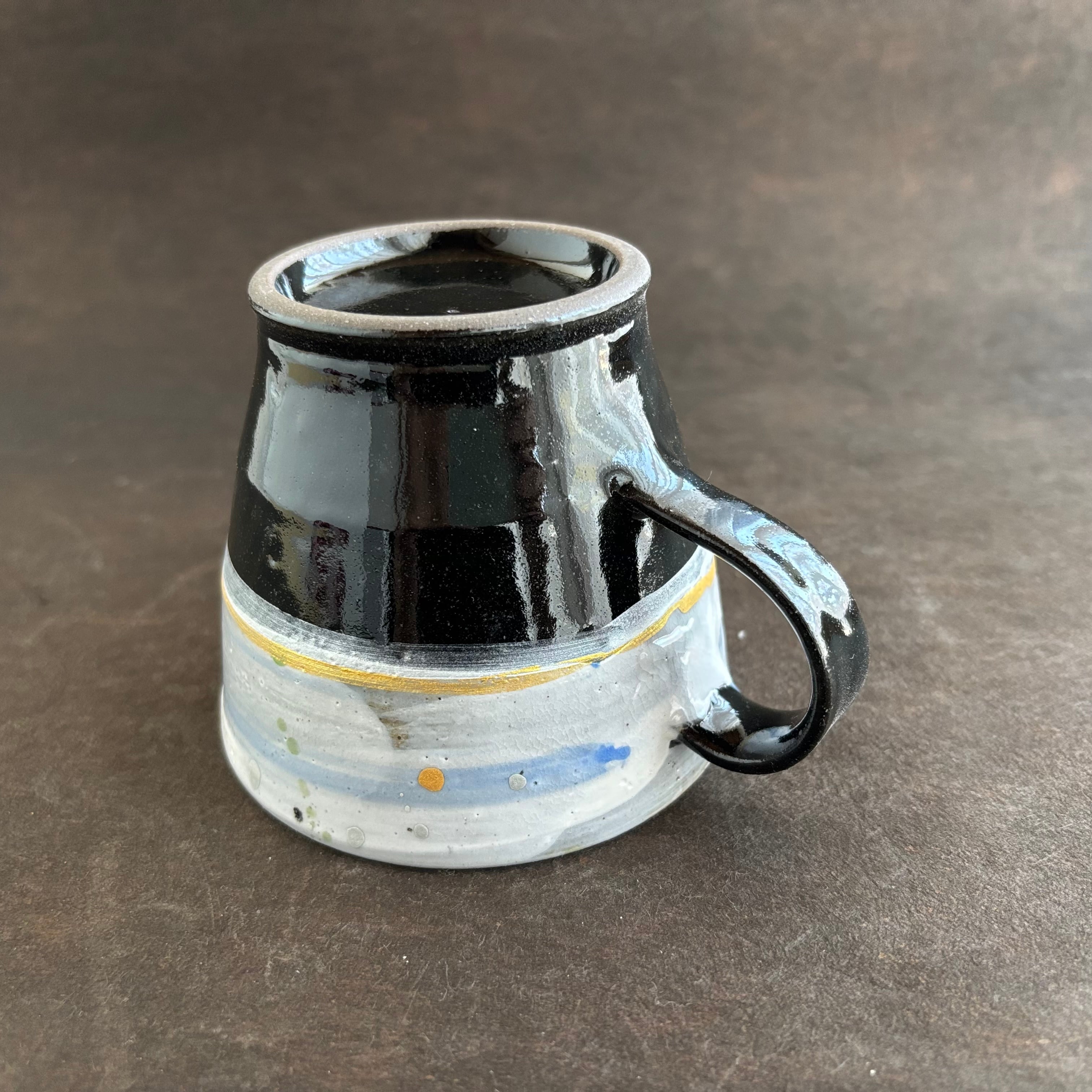 金彩空色の刷毛目　マグカップ