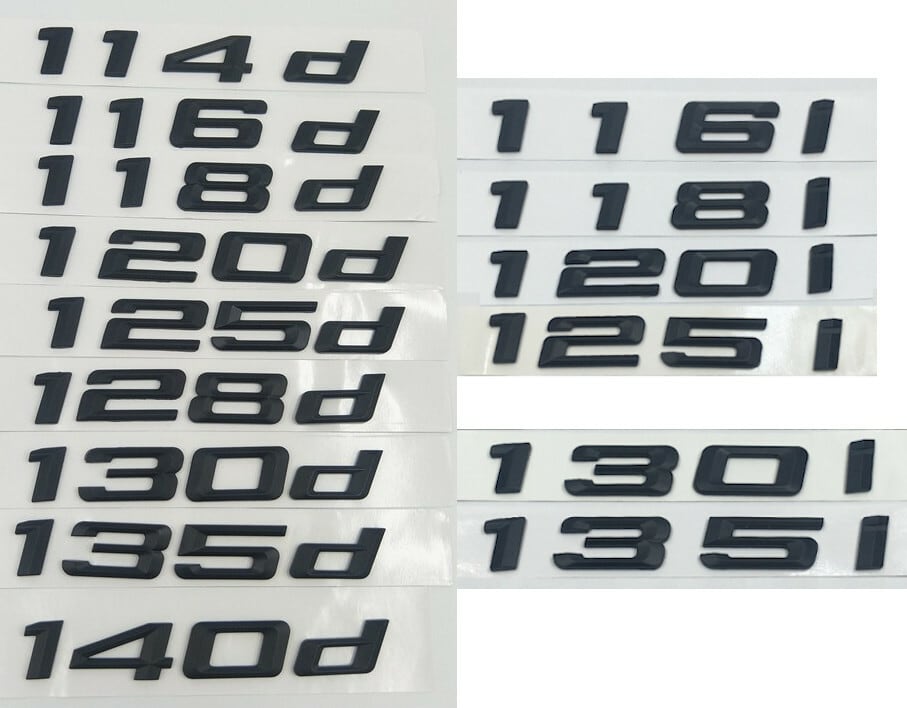 バッジ ステッカー エンブレム ABS 2004～2018 旧フォントスタイル BMW