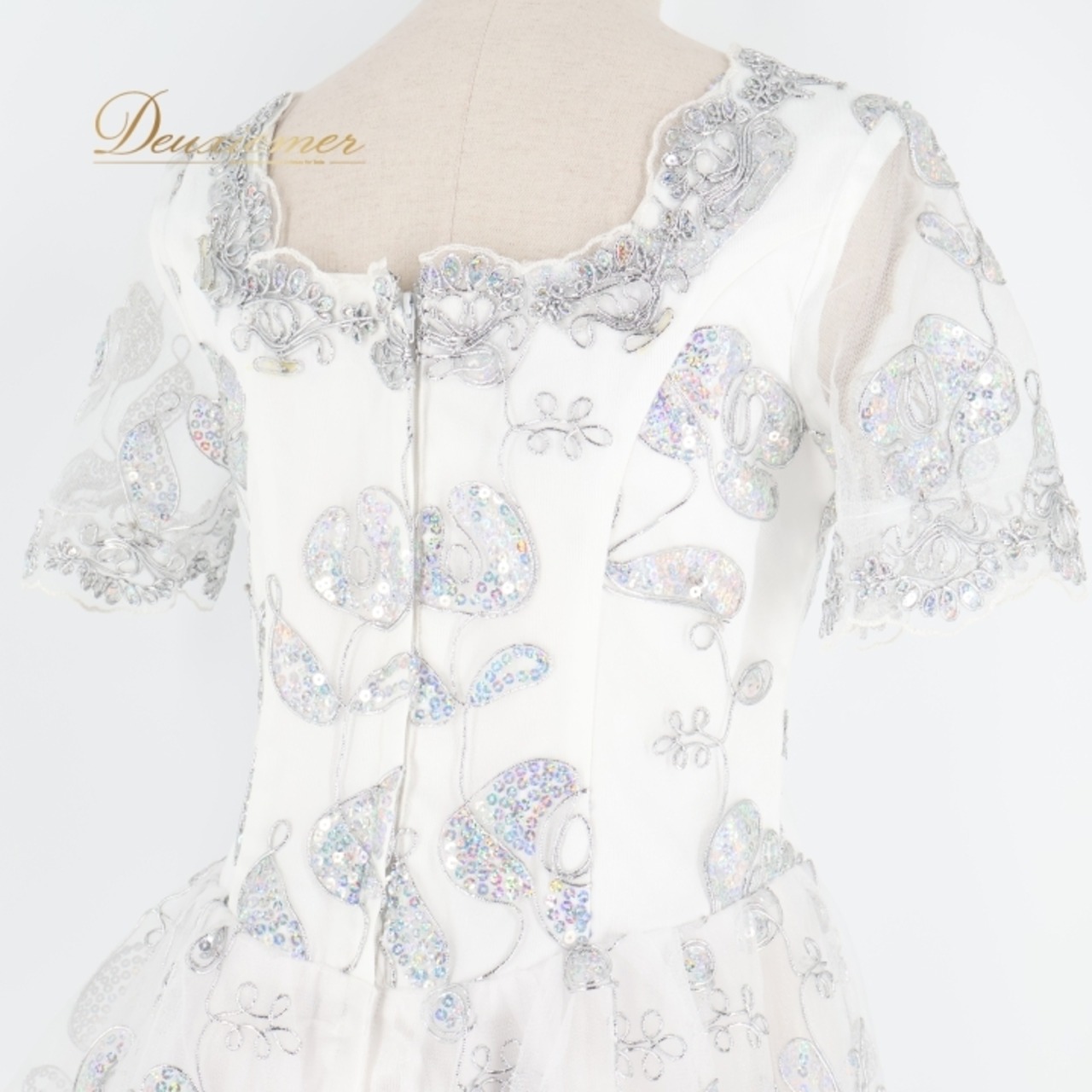 パーティドレス ワンピース ドレス 演奏会 発表会 前撮り 撮影 ダンス パーティ Mamin マーミン ホワイト系 シルバー系 発表会ドレス カラオケドレス フォーマルドレス 女性ドレス 華やか おしゃれ おすすめ 結婚式 二次会 コスチューム ステージ衣装