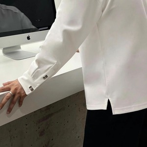 袖メタルポイントロングTシャツ　1213