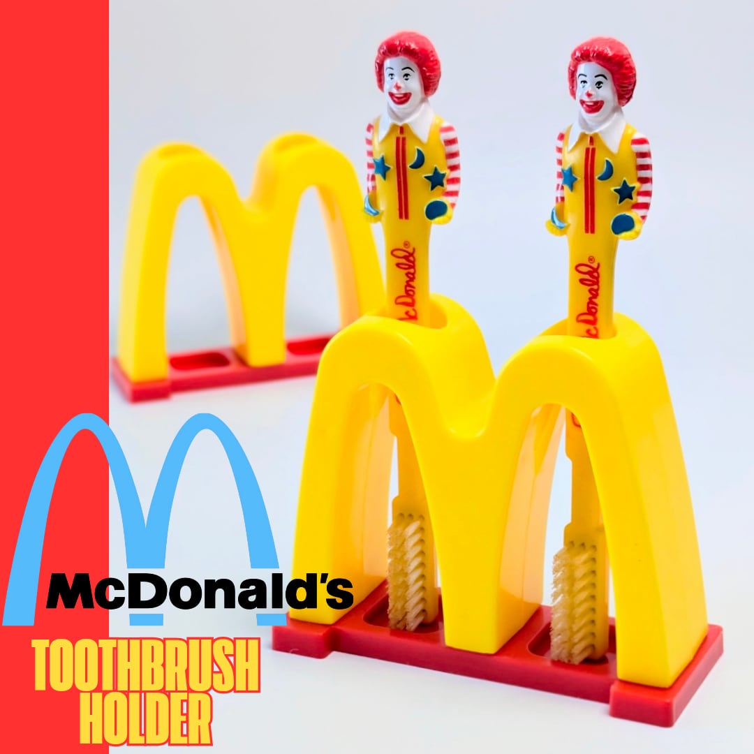 【 McDonald's ( マクドナルド ) 】単品 Toothbrush Holder / 歯ブラシホルダー / 歯ブラシ置き 〚アメリカン雑貨 アメトイ〛