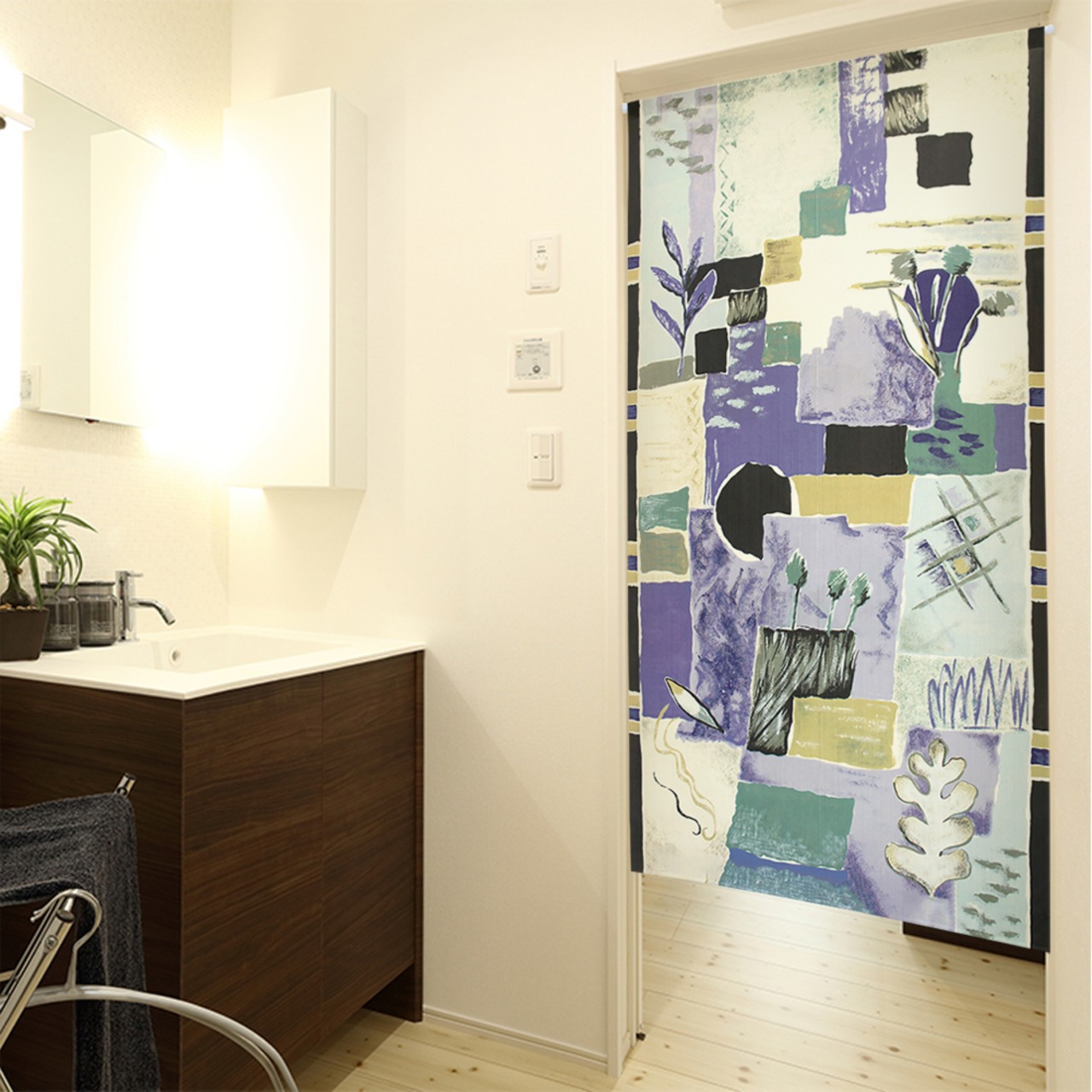 【受注生産】 のれん ハルモニア 幅85ｘ丈150cm