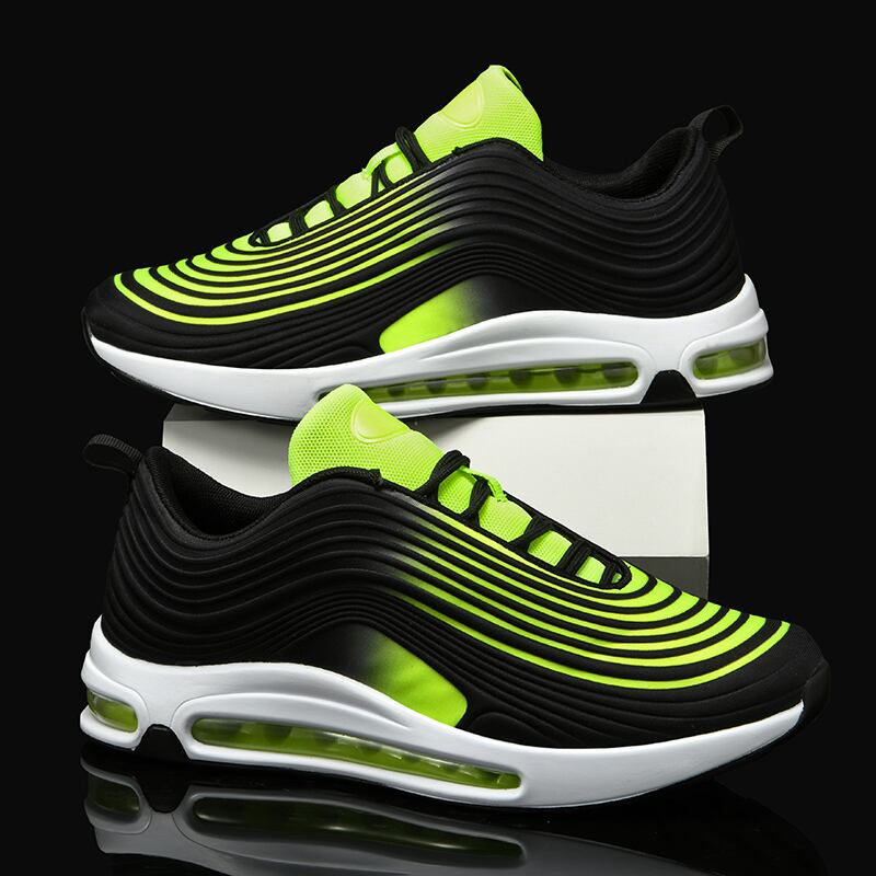 【新作】【送料無料】 スニーカーメンズトレンド滑り止めジョギングシューズ弾丸ダンピングトレーナーエアクッションカップルシューズ超人気プラスサイズシューズメンズ 靴 大きめサイズ 10b567999051831