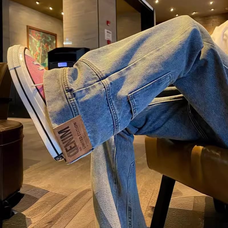 デニムパンツ ロングパンツ デニムパンツ パンツ オーバーサイズ 長