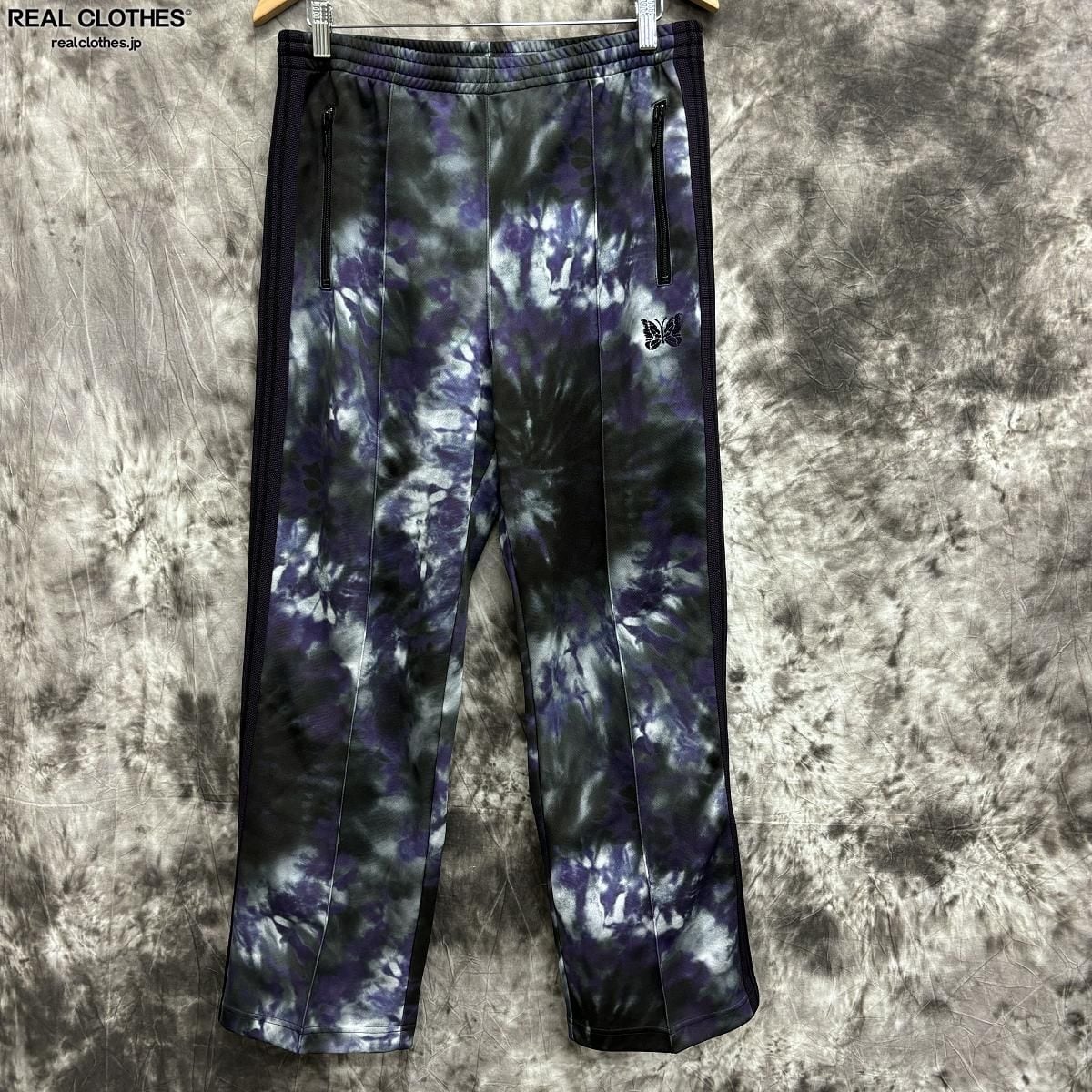 Needles セットアップ総柄ブルーパピヨントラックパンツ Needles セットアップ総柄ブルーパピヨントラックパンツ
