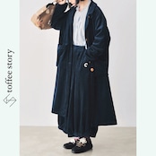 【2color】バックスタイルもチャーミング♡:ピュアコットンのコーデュロイロングコート i0498