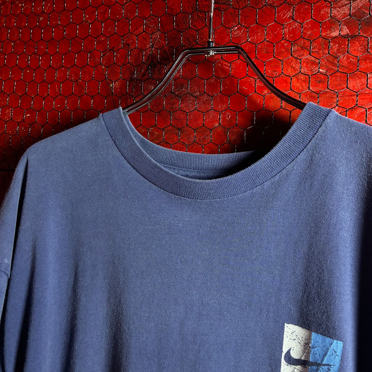 90s〜00s USA製 NIKE JUST DO IT Tシャツ ネイビー ナイキ