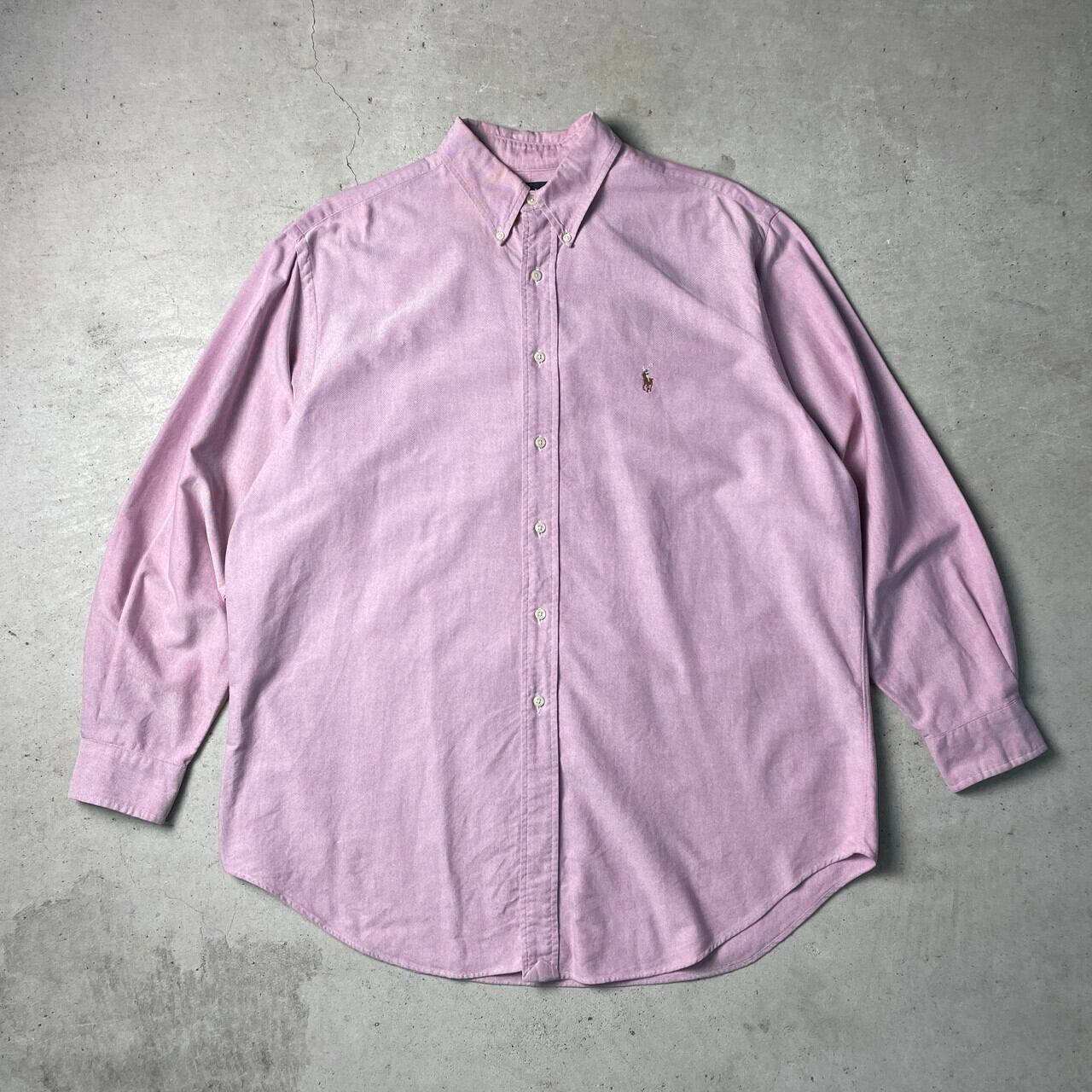 【人気アイテム】ラルフローレン☆BDシャツ ワンポイント刺繍　ピンク　長袖シャツ