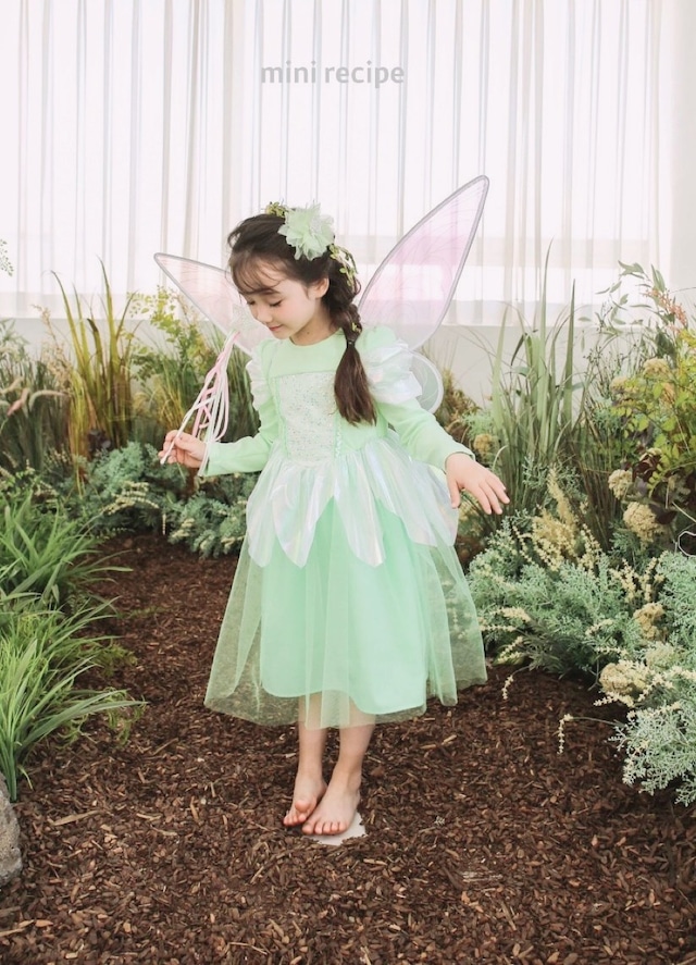 【即納】<minirecipe> Tinkerbell fairy dress+Fairy wings (セット)
