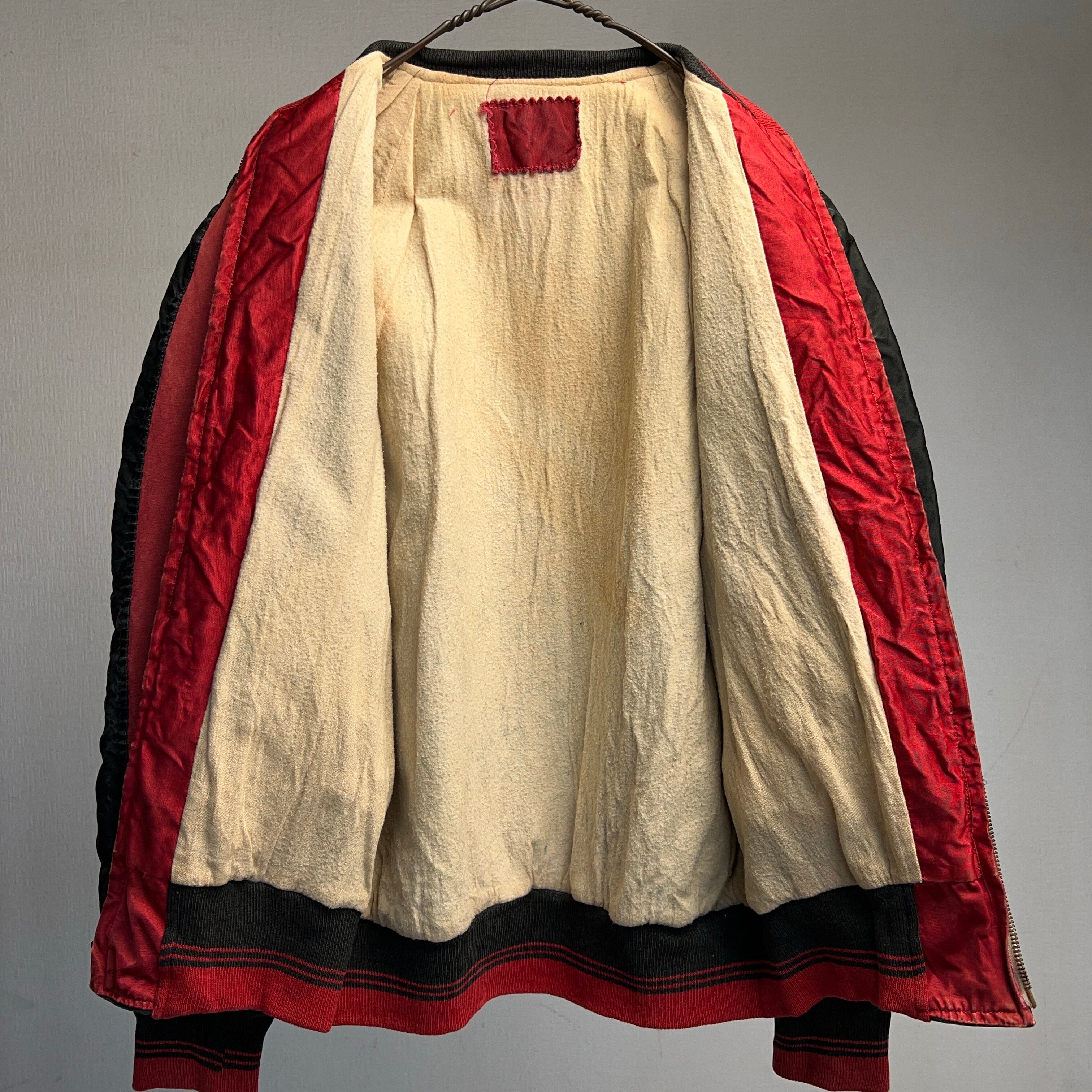 1950's COTTON SATIN STADIUM JACKET 50年代 コットン サテン