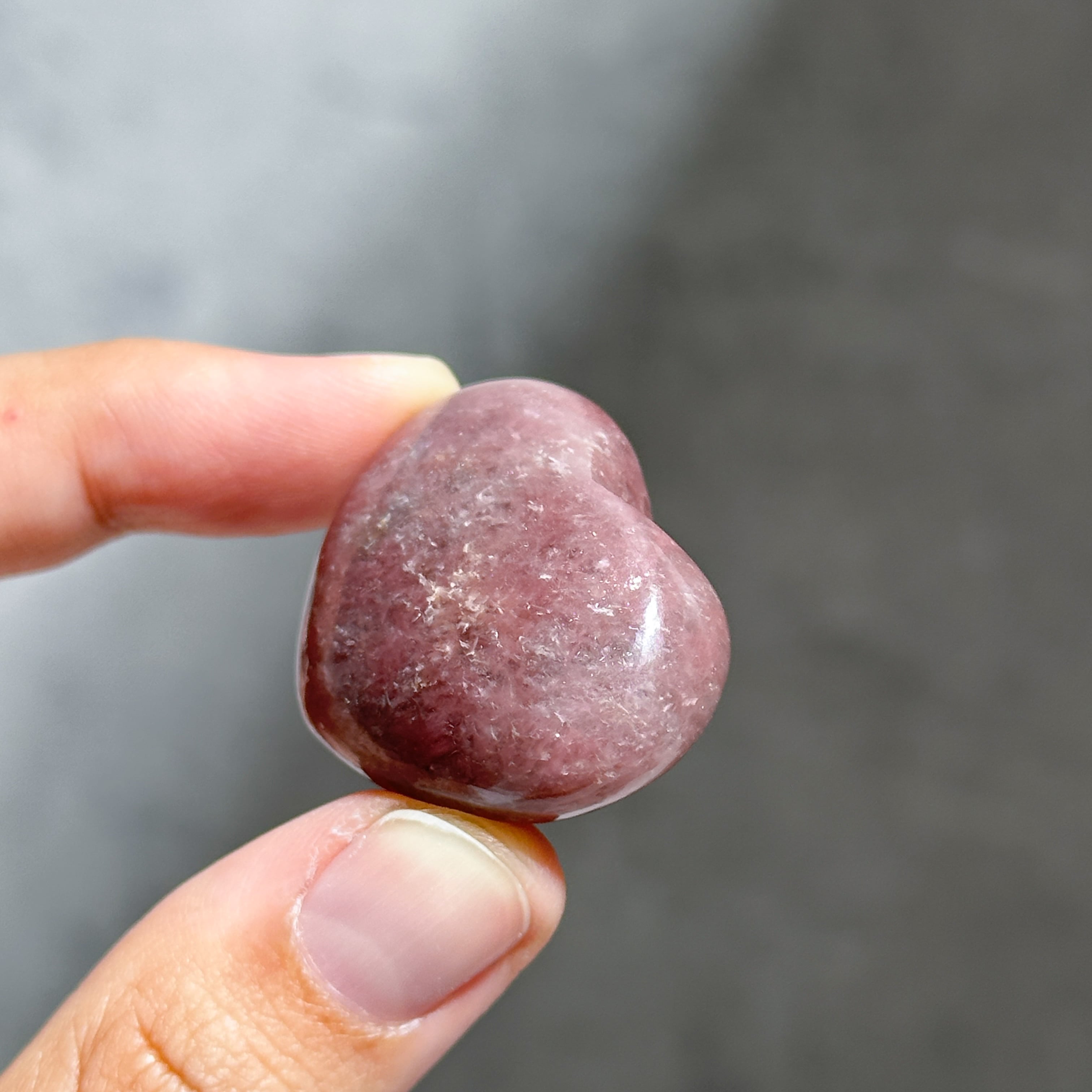 ピンクレピドライト ハート 22 ♡ Pink Lepidolite ♡天然石・鉱物