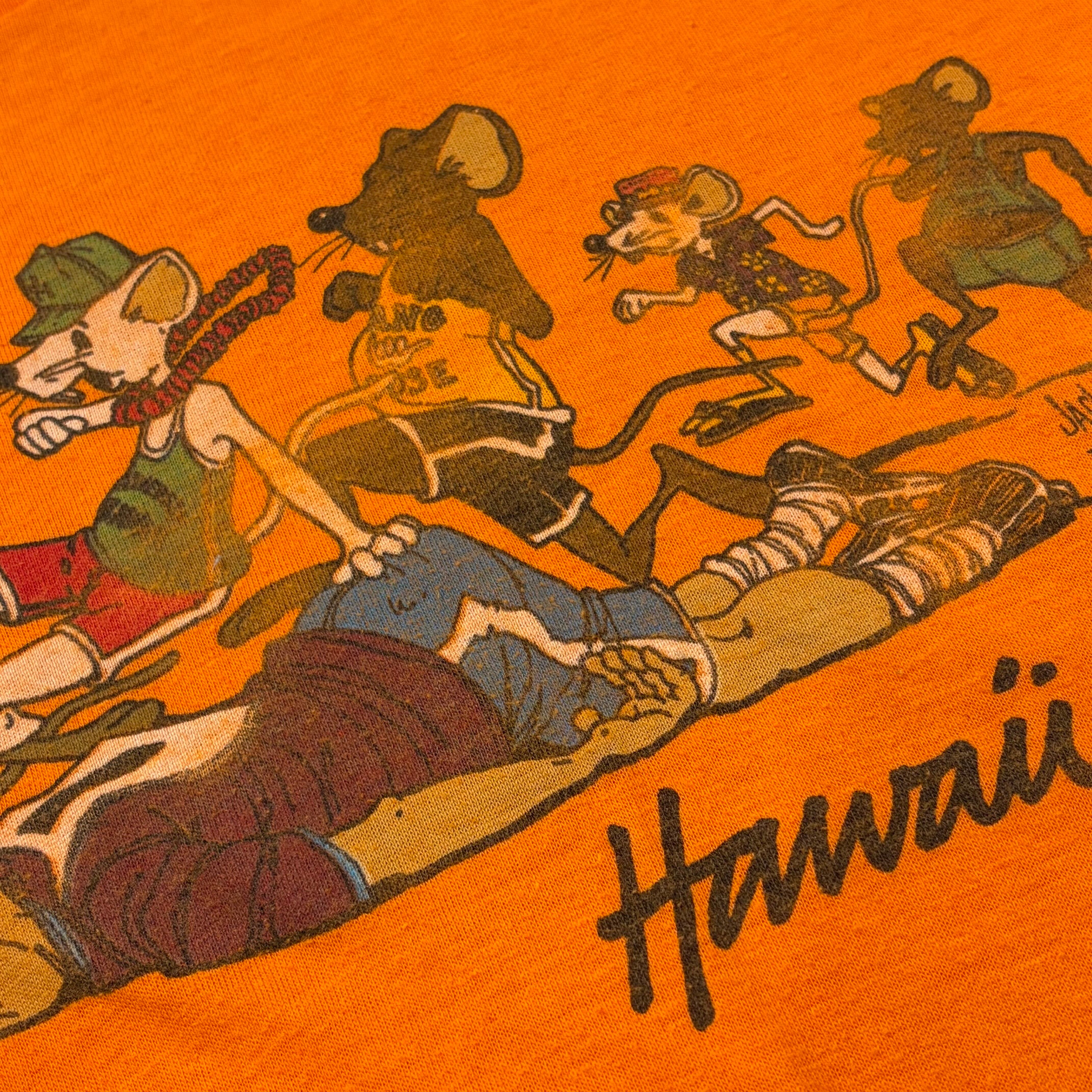 ナショナルジオグラフィック MA-1 L オレンジ 中綿なし ワッペンロゴ 1990s ORANGE T-SHIRT 