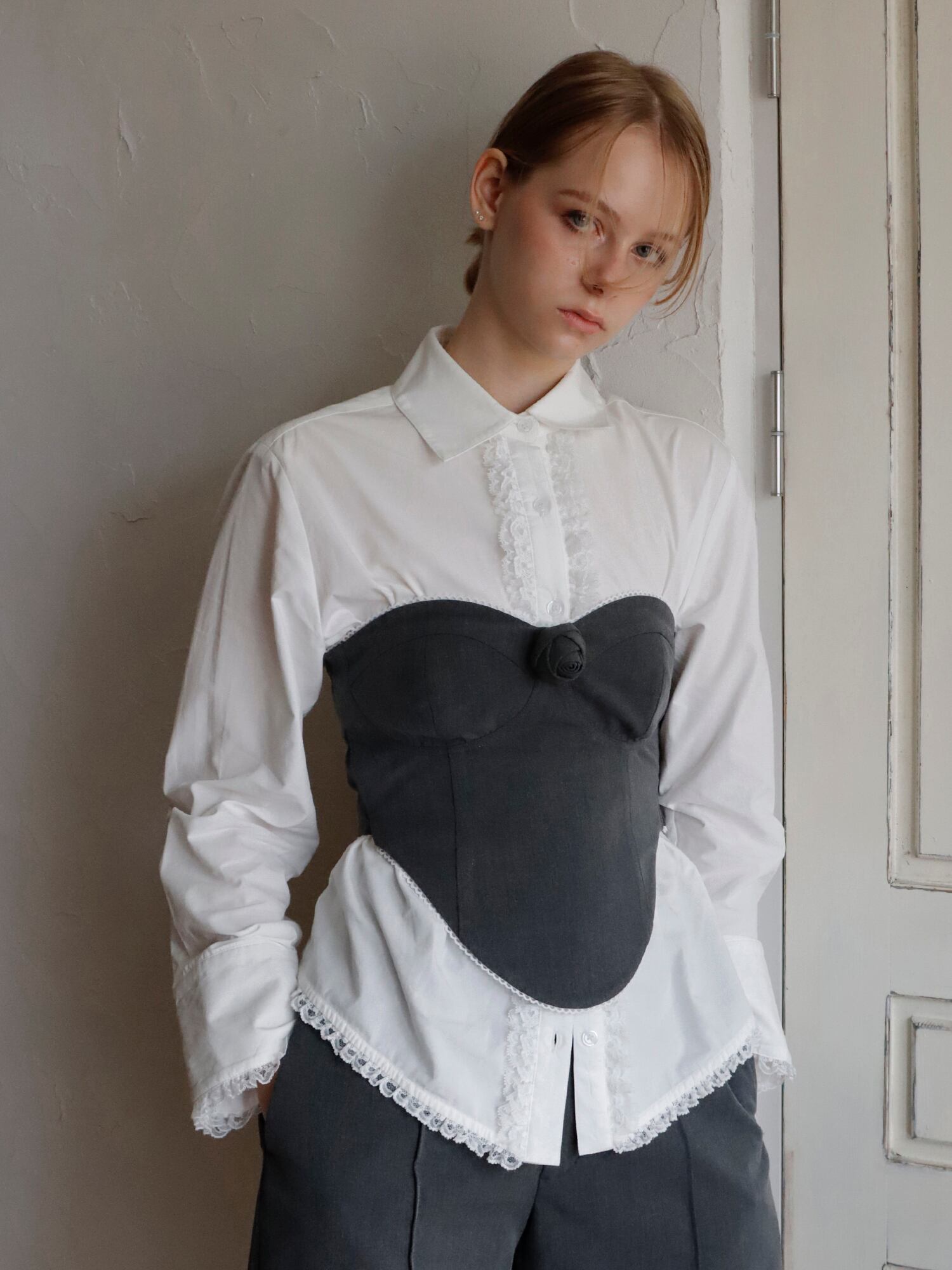 mieya mieya ミーヤミーヤ　ビスチェROSESWITCHBUSTIER ROSE SWITCH BUSTIER -GRAY- | mieya mieya