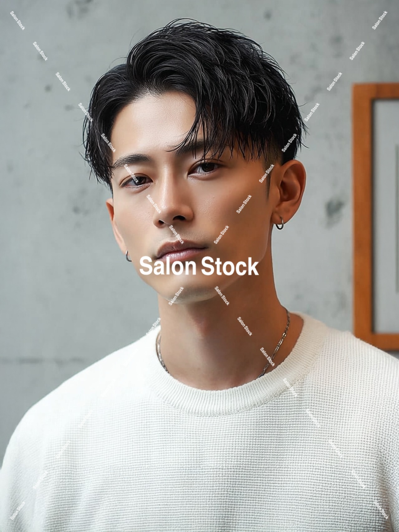 【メンズ】七三アップバング