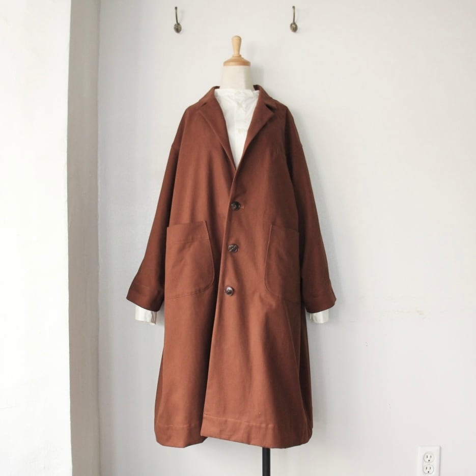 the last flower of the afternoon 静かな日 Over size coat（オーバー